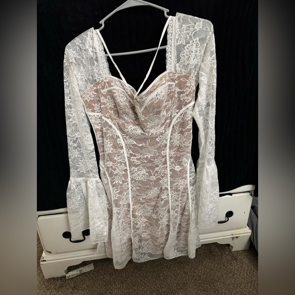 Floral Long-sleeve Dress
